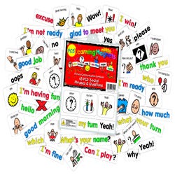 Image for Barker Creek Learning Magnets Social Phrases & Questions, 90 Cards from School Specialty