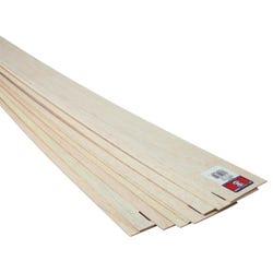 Image for Saunders Midwest Balsa Sheets, 1/16 x 3 x 36 Inches, Pack of 10 from School Specialty