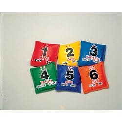 Image for Sportime Tri-Lingual Sequencing Educational Bean Bags, Assorted Colors, Set of 6 from School Specialty