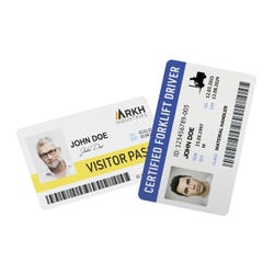 Image for Avery Durable ID Cards Laser Printable on Both Sides, Blank White, 2.125 x 3.375 Inches from School Specialty