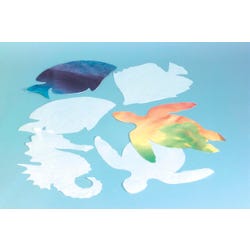 Image for Roylco Sea Life Color Diffusing Paper 7 x 10 Inches, White, Pack of 48 from School Specialty