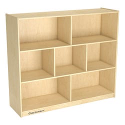 Image for Childcraft Mobile Storage Unit, 7 Compartments, 47-3/4 x 14-1/4 x 42 Inches from School Specialty