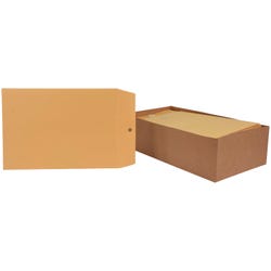 School Smart Kraft Envelope with Clasp, 7-1/2 x 10-1/2 Inches, Pack of 100 2013892