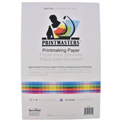 Image for Speedball Block Printing Paper, 12 x 18 Inches, 70 lb, 50 Sheets from School Specialty