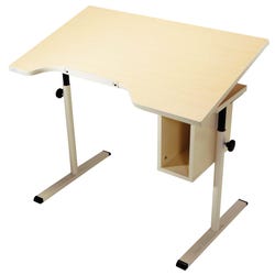 Image for Adjustable Tilt Desk with Storage, 40 x 24 Inches from School Specialty