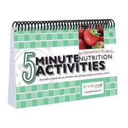 Image for Visualz 5 Minute Nutrition Activities for Elementary Students, Spiral Bound from School Specialty