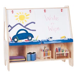 Jonti-Craft Activity Center Easel, Birch Plywood, 49-1/2 x 29 x 48 Inches, Item Number 2118807