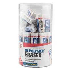 Image for Pentel Hi-Polymer Block Eraser, Small, White, Pack of 48 from School Specialty