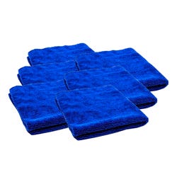 Image for KleenSlate Microfiber Cleaning Cloths, 12 x 12 Inches, Blue, Pack of 6 from School Specialty