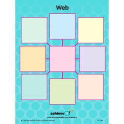Image for Achieve It! Web Of Details Graphic Organizers, Set Of 10 from School Specialty