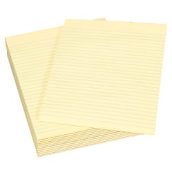 Image for School Smart Legal Pad, 8-1/2 x 11 Inches, Canary, 50 Sheets, Pack of 12 from School Specialty