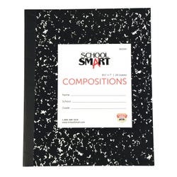 School Smart Flexible Cover Ruled Composition Book, 8-1/2 x 7 Inches, 48 Pages 002049