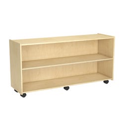 Image for Childcraft Mobile Open Shelving Unit, 2 Shelves, 47-3/4 x 14-1/4 x 24 Inches from School Specialty