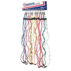 Image for Fox 40 Breakaway Lanyard, 19 Inches Long, Pack of 12, Assorted Colors from School Specialty