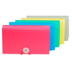 Image for C-Line Expanding File, Coupon Size, 13-Pocket, 1-5/8 Inch Expansion, Assorted Colors from School Specialty