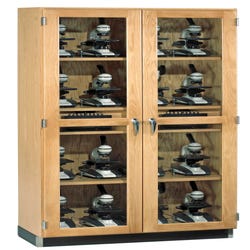 Image for Diversified Spaces Microscope Storage Case, Holds 20 Microscopes, 36 x 16 x 84 Inches from School Specialty