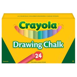 Image for Crayola Non-Toxic Drawing Chalk, Assorted Colors, Set of 24 from School Specialty