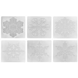 Image for Roylco Snowflakes Rubbing Plates, 7 x 7 Inches, Set of 6 from School Specialty