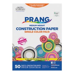 Image for Prang Medium Weight Construction Paper, 9 x 12 Inches, Sky Blue, 50 Sheets from School Specialty
