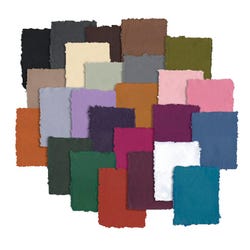 Image for Shizen Design Handmade Pastel Paper, 8-1/2 x 11 Inches, Assorted Colors, 25 Sheets from School Specialty