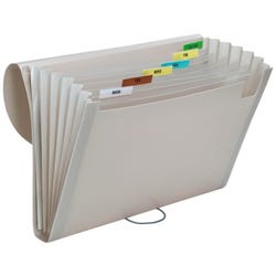 Image for C-Line Expanding File, Letter Size, 7-Pocket, 1-5/8 Inch Expansion, Assorted Colors from School Specialty