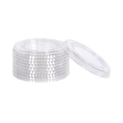 Image for Crystalware Portion Cup Lids, 3.25 to 5 oz, Clear, Pack of 100 from School Specialty
