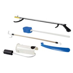 Image for FabLife Hip Kit: 32 Inch Reacher, Contoured Sponge, Formed Sock Aid, 18 Inch Shoehorn, 24 Inch Dressing Stick from School Specialty