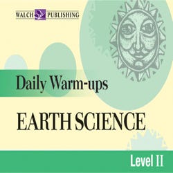 Image for Walch Daily Warm-Ups, Earth Science Level 2 from School Specialty