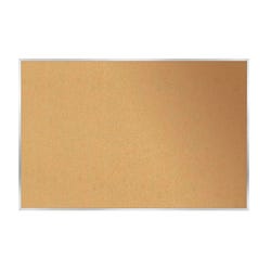 Image for Ghent Natural Cork Bulletin Board with Aluminum Frame, 4 x 10 feet from School Specialty