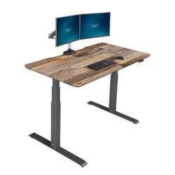 Image for VARI Electric Standing Desk, Reclaimed Wood from School Specialty