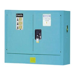Image for Justrite Corrosives and Acids Safety Cabinet, 12 Gallon, ChemCor Piggyback, Blue, 8913022 from School Specialty