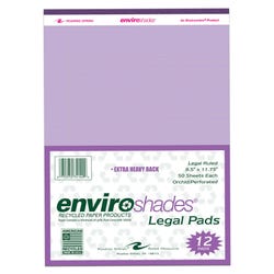 Image for Enviroshades Legal Pads, 8-1/2 x 11 Inches, Orchid, 50 Sheets, Pack of 12 from School Specialty