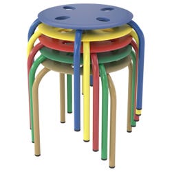 Image for Classroom Select Prima Stool, 12-Inch Seat Height, Assorted Colors, Set of 5 from School Specialty