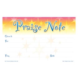Image for Hammond & Stephens 2-Part Carbonless Praise Note Memo Pad with Carbonless Duplicates, 50 Sheets, 5 X 8 in from School Specialty