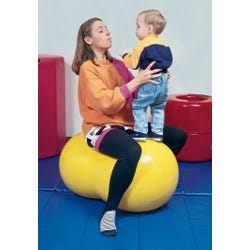 Image for Gymnic Physio-Roll Fitness Ball, 22 Inches, Yellow, Each from School Specialty