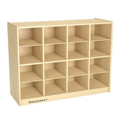 Image for Childcraft Cubby Unit, 16 Compartments, 38-3/8 x 14-1/4 x 30 Inches from School Specialty
