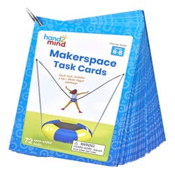 Image for hand2mind Makerspace Task Cards, Grades 6 to 8, With Ring, Set of 72 from School Specialty