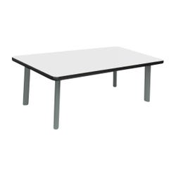 Image for Classroom Select Coffee Table, Rectangle Top, Titanium Base from School Specialty