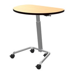 Classroom Select NeoClass Teacher Conference Table, Height Adjustable, Semi-Round Shape 36 x 28 x 42 Inches 4001716