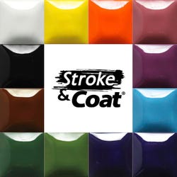 Mayco Stroke & Coat Wonderglaze Glaze Set A, Pint, Assorted Colors, Set of 12 Item Number 406464