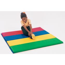 Image for Children's Factory Feather-Lite Rainbo Panel Folding Mat, 4 x 4 ft from School Specialty