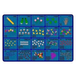 Childcraft Learn to Count Carpet, 6 x 9 Feet, Rectangle, Item Number 2009572