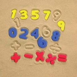 Image for Childcraft Numbers and Operation Sand Molds, Assorted Colors, Set of 26 from School Specialty