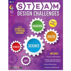 Image for Creative Teaching Press STEAM Design Challenges Resource Book - Grade 4 from School Specialty