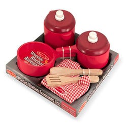 Image for Melissa & Doug Wooden Kitchen Accessory Kit, 8 Pieces from School Specialty