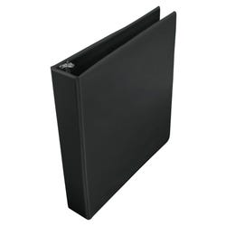 Image for School Smart Round Ring View Binder, Polypropylene, 1-1/2 Inches, Black from School Specialty