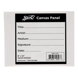 Sax Genuine Canvas Panel, 8 x 10 Inches, White, Item Number 2105325
