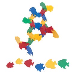Image for Childcraft Manipulative Fish Blocks, Assorted Sizes, 420 Pieces from School Specialty