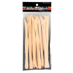 Jack Richeson Fine Quality Boxwood Modeling Tool, 8 in, Set of 10 Item Number 457379