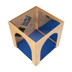 Childcraft Cozy Arch Cube with Cushion and Sensory Panel, Clear Top, 29-1/2 x 29-1/2 x 29-1/2 Inches Item Number 2128495